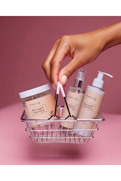 Pure Love Care Sweet Vanilla Vücut Spreyi + Vücut Losyonu + Vücut Peelingi