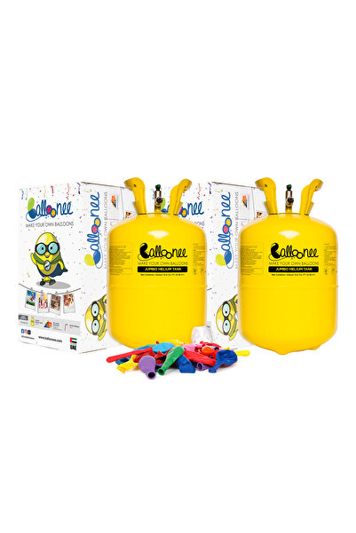 Balloonee Jumbo Disposable Helium Party Kit - Pack of 2