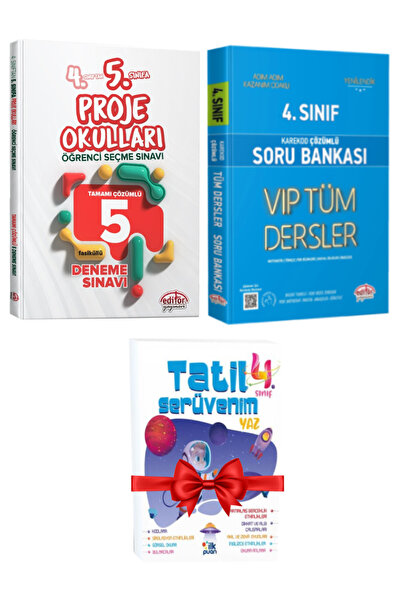 Editör Yayınevi 4. Sınıftan 5. Sınıfa Proje Okulları Seçme Sınavı Tamamı Çözü...