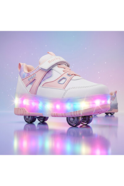 ROCKY YAZIN FAVORİSİ, ÇOCUKLAR İÇİN PATENLİ TEKERLEKLİ SPOR AYAKKABI/SNEAKERS