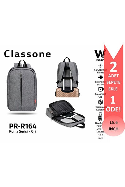 Classone PR-R164 Roma Series, WTXpro, Waterproof Fabric 15.6" Compatible Lapt...