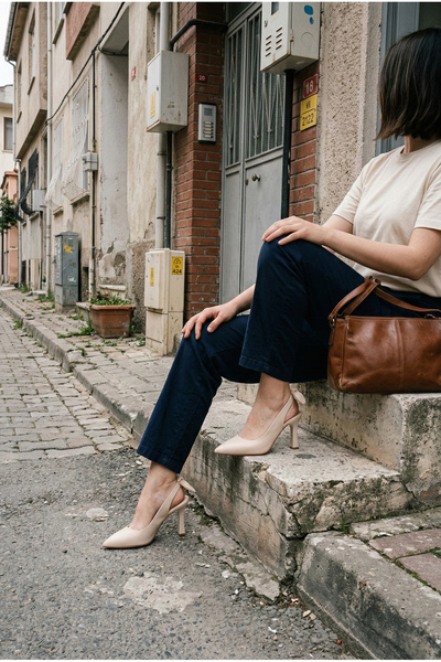 Daxtors Stiletto de damă Pamela cu detaliu fund pe spate