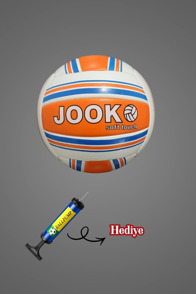 unes SoftTouch Renkli Voleybol Topu + Pompa Hediyeli | Okul, Bahçe, Plaj ve S...