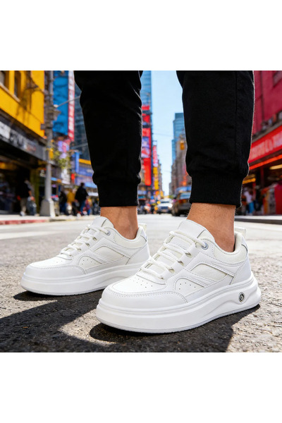 Tmall Pantofi sport bărbătești, din piele, B4066, Alb 39