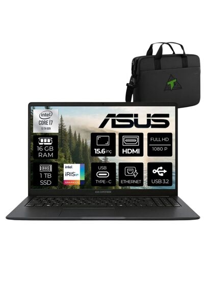 ASUS ExpertBook B1 B1503CVA (Intel Core i7-13620H 16 GB 1TB W11PRO&TEKDENÇANTA
