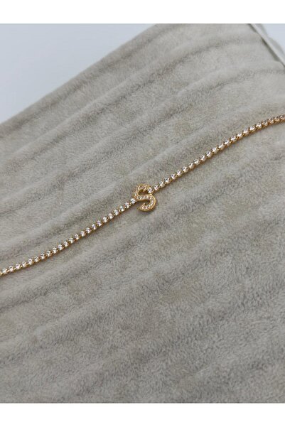 Sirena Accessories Gold Kaplama Su Yolu Harfli Bileklik