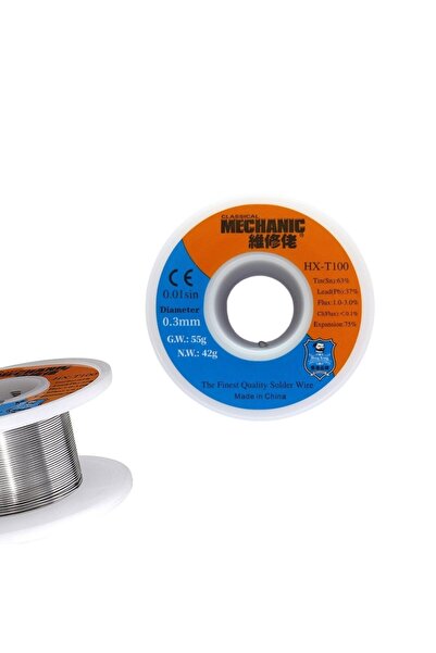 MECHANIC Lehim Teli %63 Sn %37 Pb %3-1 Flux | 0.3mm