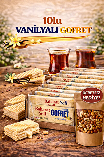 Baharat Şefi Vanilyalı Gofret 110Gr