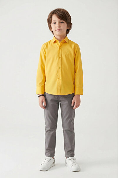 Doctor junior Boy's Golden Yellow Shirt