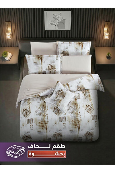Melen مفارش ميلين | طقم لحاف مفرد ونص وجهين 4 قطع بحشوة سميكة 200*120 سم – سيلون