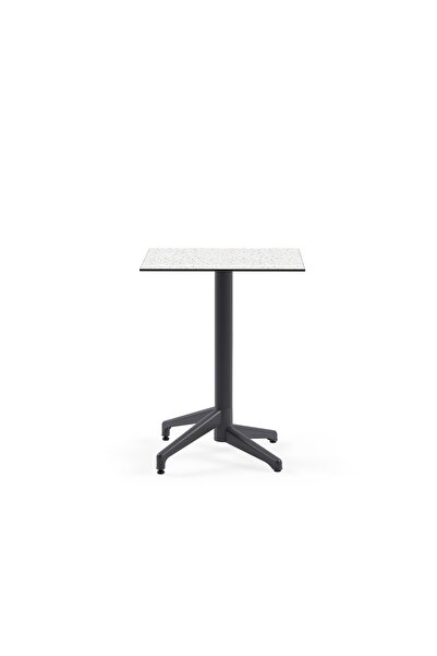 Tilia Moon-C Polipropilen Sabit Antrasit Masa Terrazzo Kompakt Tabla 60X60 cm...