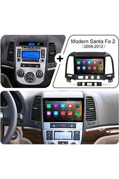 Generic Android screen santafe model 2006-2012 carplay android auto reverse c...