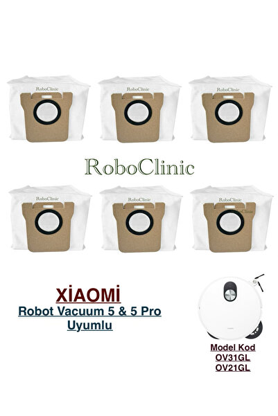 Roboclinic Συμβατή ανταλλακτική τσάντα σκόνης για την ηλεκτρική σκούπα Xiaomi...