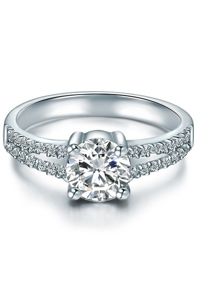 Trilani Silberring Ring Sterling Silber Zirkonia weiß