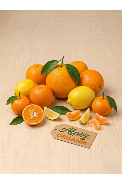 ALPÖZ ORGANİK NARENCİYE SEPETİ (2 Kg Portakal,2 Kg Limon,2 Kg Mandalina)