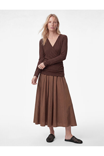 Koton Μίντι φούστα από ύφασμα Modal με ελαστική μέση