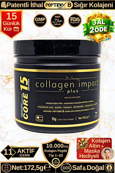 Dr.Sammy's Toz Kolajen Peptit 10.000 Mg Tip 1-3 Hidrolize Sığır Kolajeni | Co...