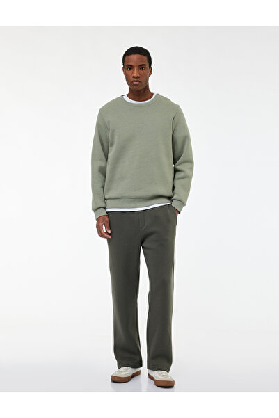 Koton Χειμερινό παντελόνι με λεπτομέρεια τσέπης, ελαστική μέση επένδυση fleece