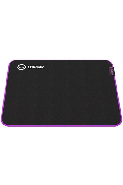 LORGAR Mousepad gaming Main 315 500x420, Negru/Mov