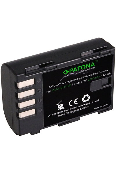 Patona Acumulator Premium DMW-BLF19 2000mAh înlocuiește Panasonic DMC-GH3 GH4...