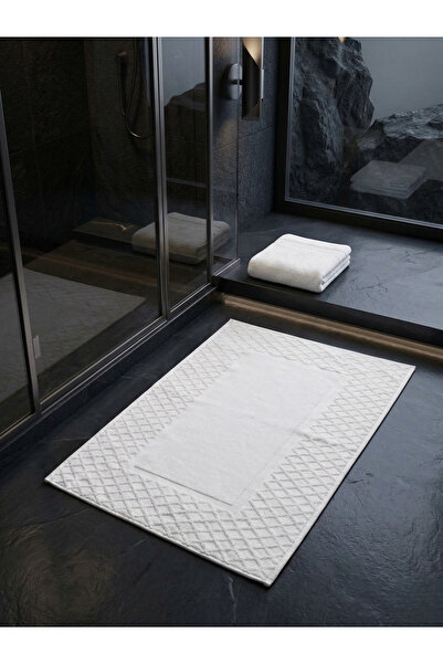 TAYA HOME 100% Cotton 2-Piece Foot Towel High Absorbent Luxury Bath Mat 50X80