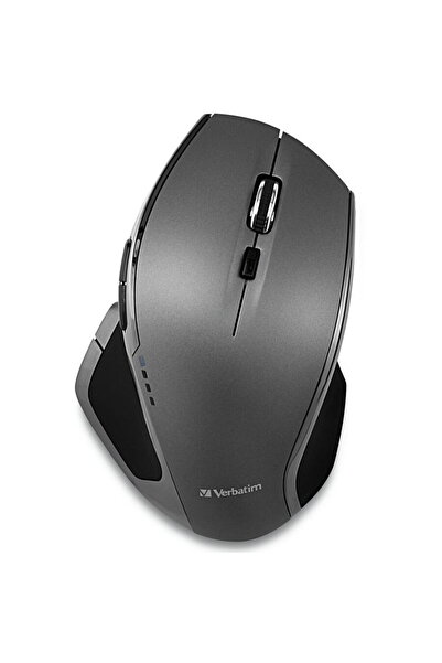 Verbatim Deluxe wireless mouse, 1600 dpi, 8 buttons, Gray