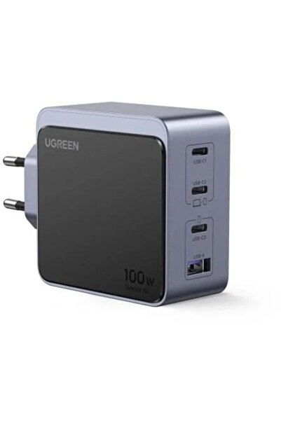 Ugreen Încărcător de rețea Nexode Air 100W, Încărcare rapidă GaN, 3x USB-C, 1...