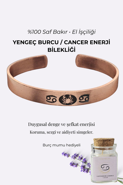 Pisidesa Zodiac Energy Bracelet - 100% Pure Copper Handcrafted, Women & Men, ...