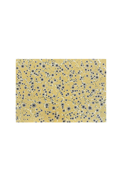 VERA SANAT Nedim Sönmez Original Handmade Marbling Paper -4 Tiger Eye Olive