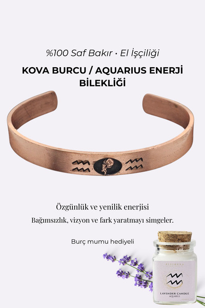 Pisidesa Zodiac Energy Bracelet - 100% Pure Copper Handcrafted, Women & Men, ...