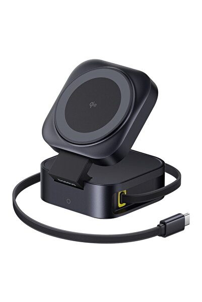 Baseus PicoGo 2-in-1 Qi2 Magnetic Wireless Charger, 67W Black (100W USB-C Cab...