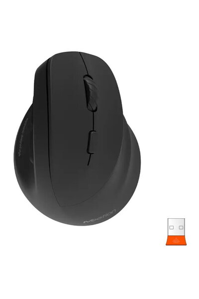 MeeTion Ergonomic wireless mouse for right-handed people BTM010R, 2400 dpi, B...
