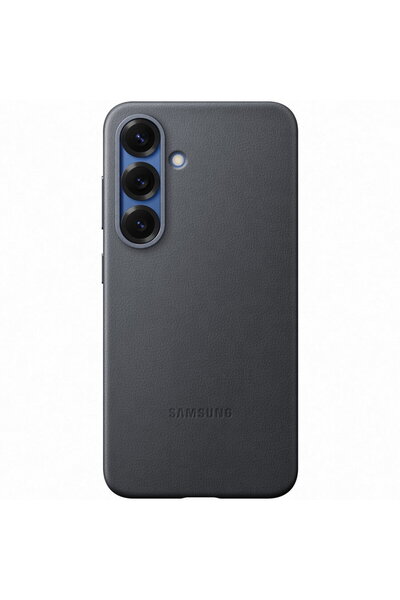 Samsung Husa de protectie Kindsuit Leather Case pentru Galaxy S25, Negru