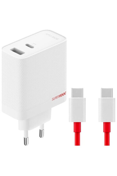 Oneplus Incarcator SUPERVOOC, Adaptor 120W Dual Ports GaN, Cablu USB C inclus...