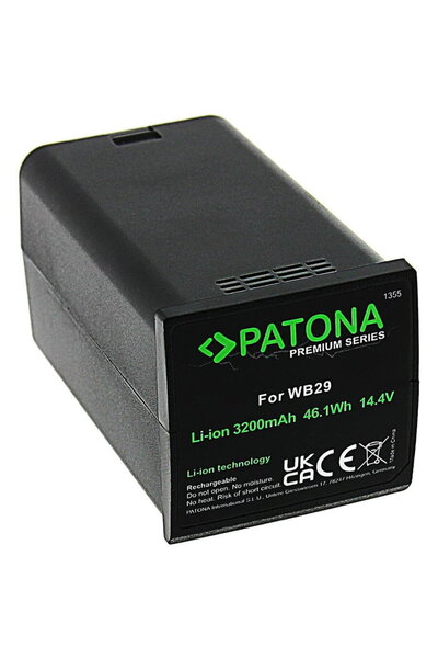 Patona Acumulator 3200mAh replace Godox WB29 pentru Blitz AD200-1355