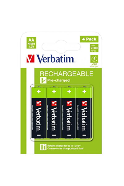 Verbatim AA/HR6 batteries, 4 pcs, 49517