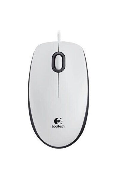 logitech Mouse cu fir M100, USB, 1000 DPI, Alb