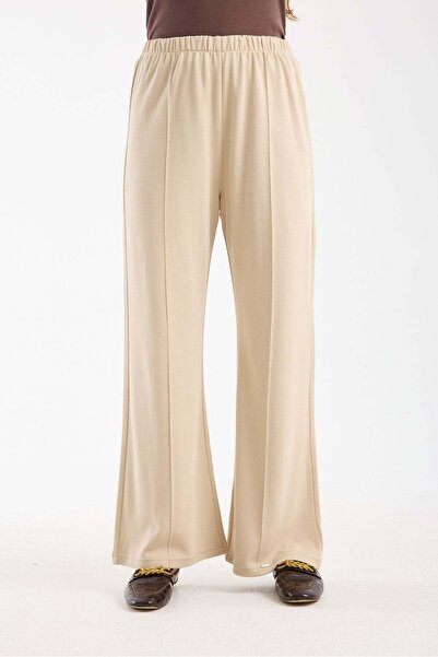 Invee Cotton Trousers Beige
