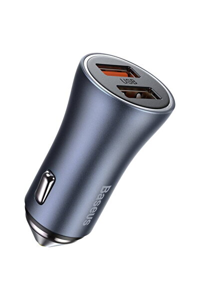 Baseus Incarcator auto, Golden Contactor Pro, Quick Charger, 2 x USB, IMK-CCJ...