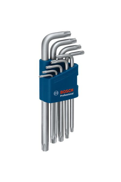 Bosch Set 9 chei hexagonale Torx 1600A01TH4, chei imbus TX cu design flexibil...