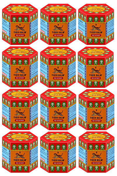 Tiger Balm Extra Strength Herbal Pain Relief Ointment 19.4gm (Pack of 12)