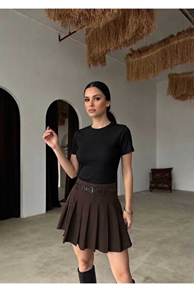 Enga Vera Tricou de damă cu gât turnat, din țesătură modal, lycra, cu mânecă ...