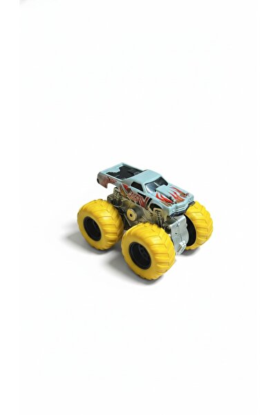 TOY LAND سيارة لعبة صغيرة للأطفال بمقياس 1:64 - مركبة بعجلات كبيرة تعمل بالسح...
