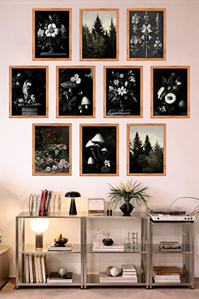 UNT 10-Frame Look Kitchen |   Modern |   Retro Wall Poster Painting Set – 15X...