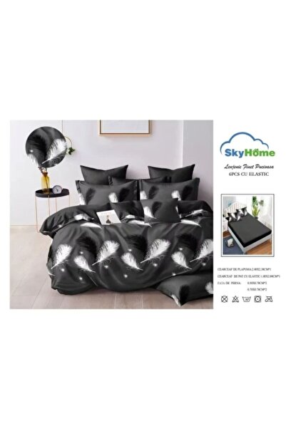 Sky Home Set Lenjerie cu Elastic 6 piese LenjerieMag