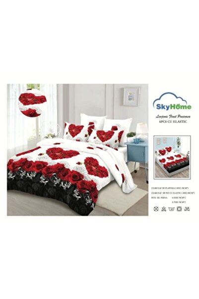 Sky Home Set Lenjerie cu Elastic 6 piese LenjerieMag