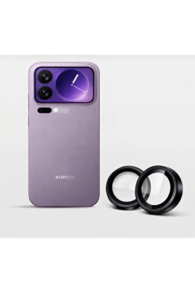 SOLİD CASE واقي عدسة الكاميرا المتوافق مع MI 17 Pro، واقي عدسة من الزجاج المق...