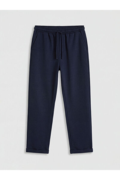LC Waikiki Lcw Vision Navy Blue Elastic Waist Boy's Trousers