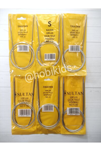 HOBİKİDS Σετ σουβλάκια πλεξίματος από τιτάνιο με ατσάλινα σύρματα, (2- 2,5 - ...