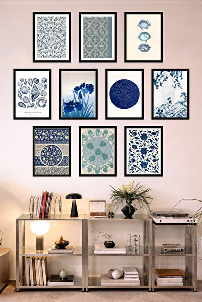 UNT 10-Frame Look Kitchen |   Modern |   Retro Wall Poster Painting Set – 15X...